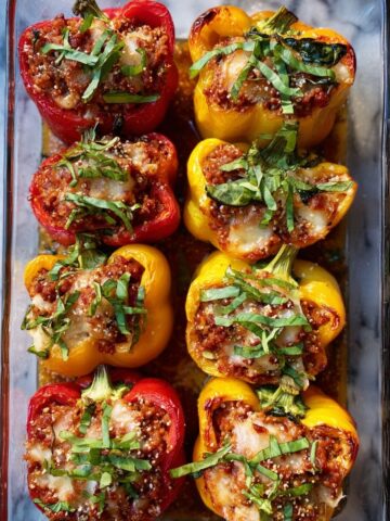 Vegetarian Italian Stuffed Peppers Recipe