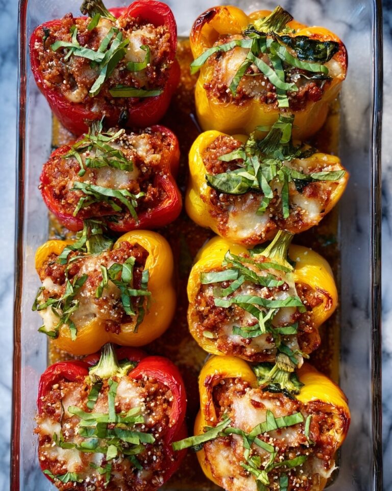 Vegetarian Italian Stuffed Peppers Recipe