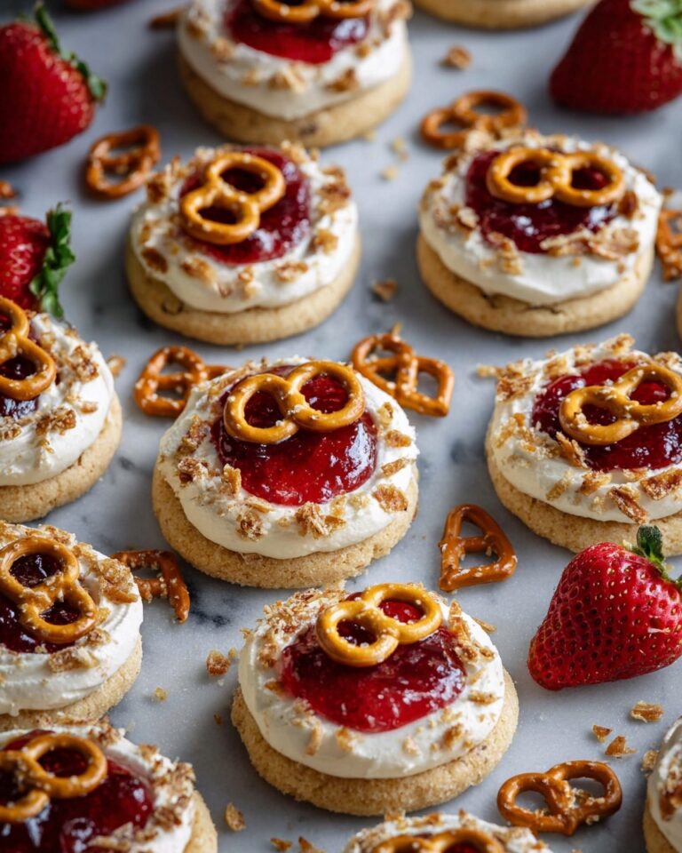 Strawberry Pretzel Salad Cookies Recipe
