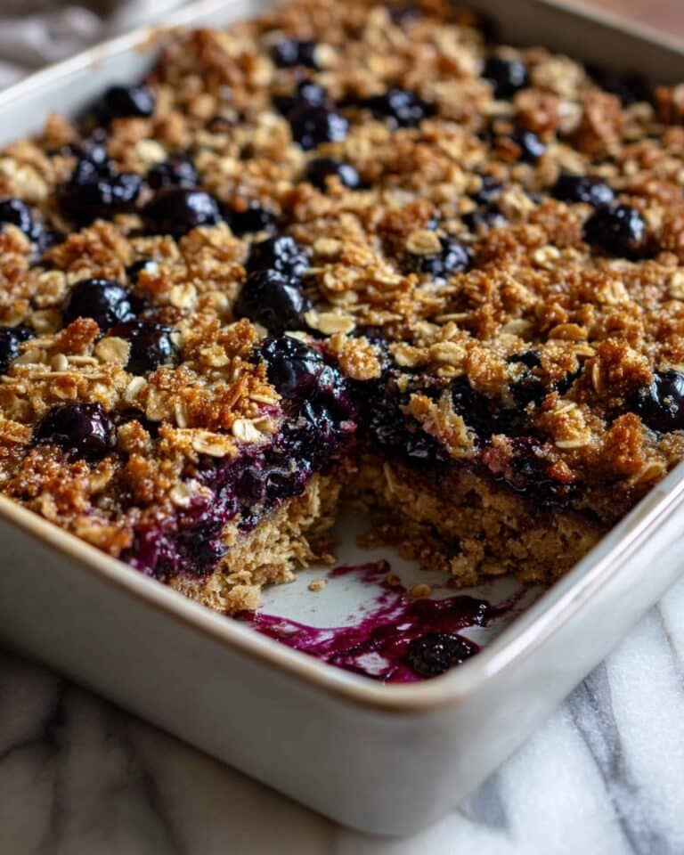 Amish-Style Baked Blueberry Oatmeal Recipe
