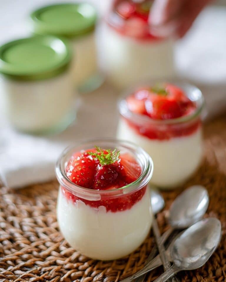 Macerated Strawberries with Yogurt Recipe