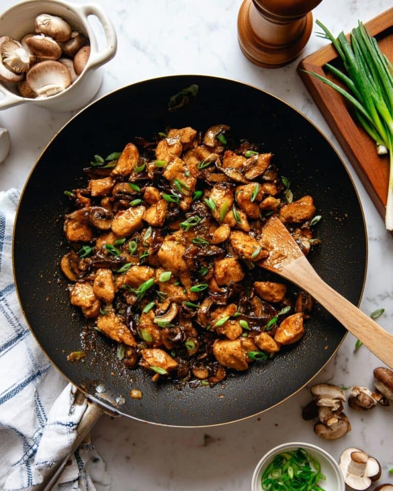 Black Pepper Mushroom Chicken Stir Fry Recipe