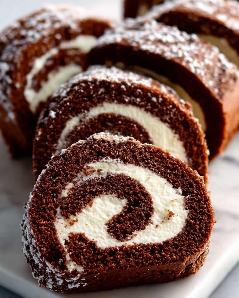 Chocolate Roll with Cream Cheese Filling Recipe