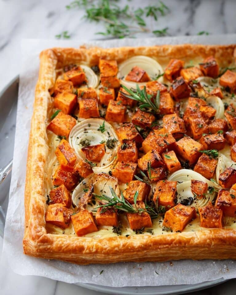 Pumpkin Tart with Ricotta, Onion, and Rosemary Recipe