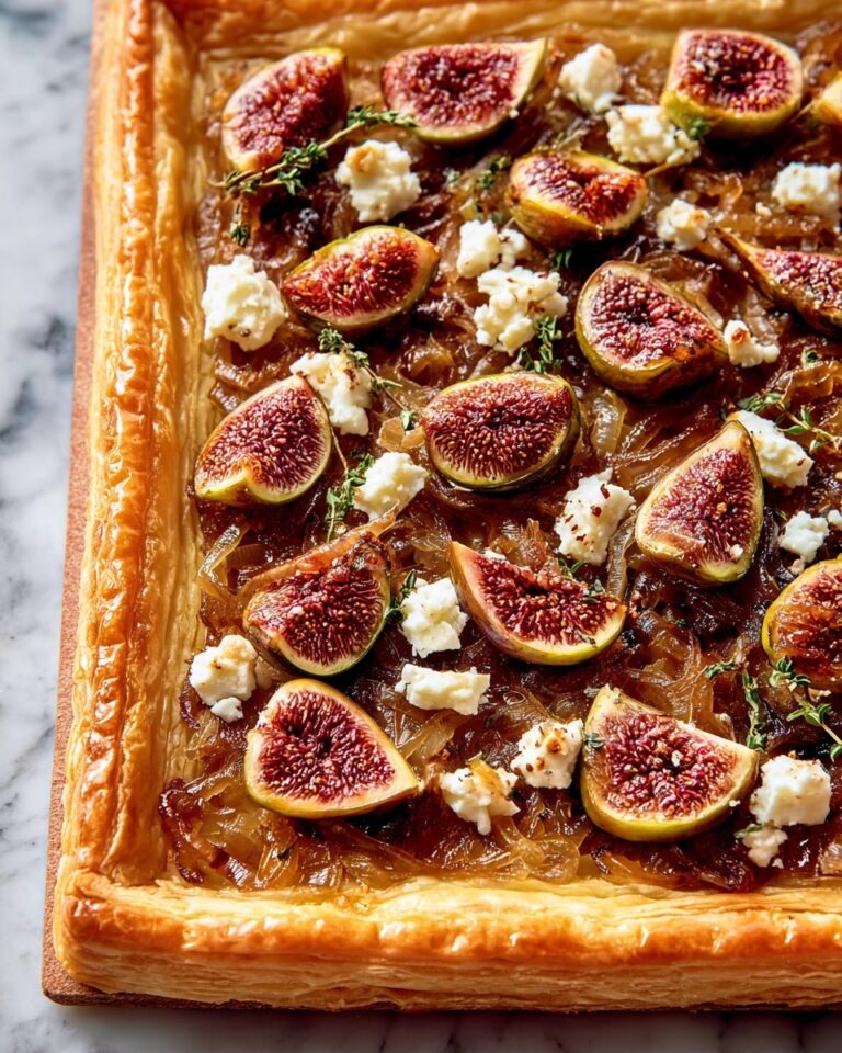 Caramelised Onion Tart with Figs and Feta Recipe
