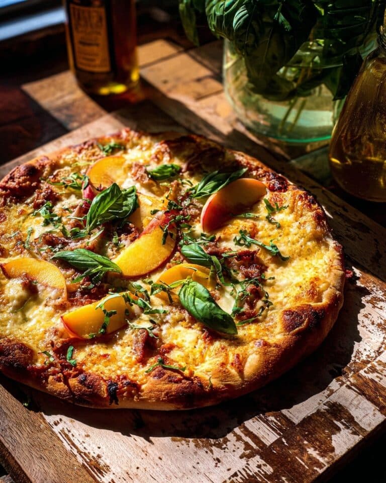 Prosciutto Peach Pizza Recipe