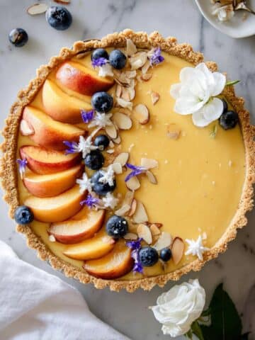 Pretty Peach Tart Recipe