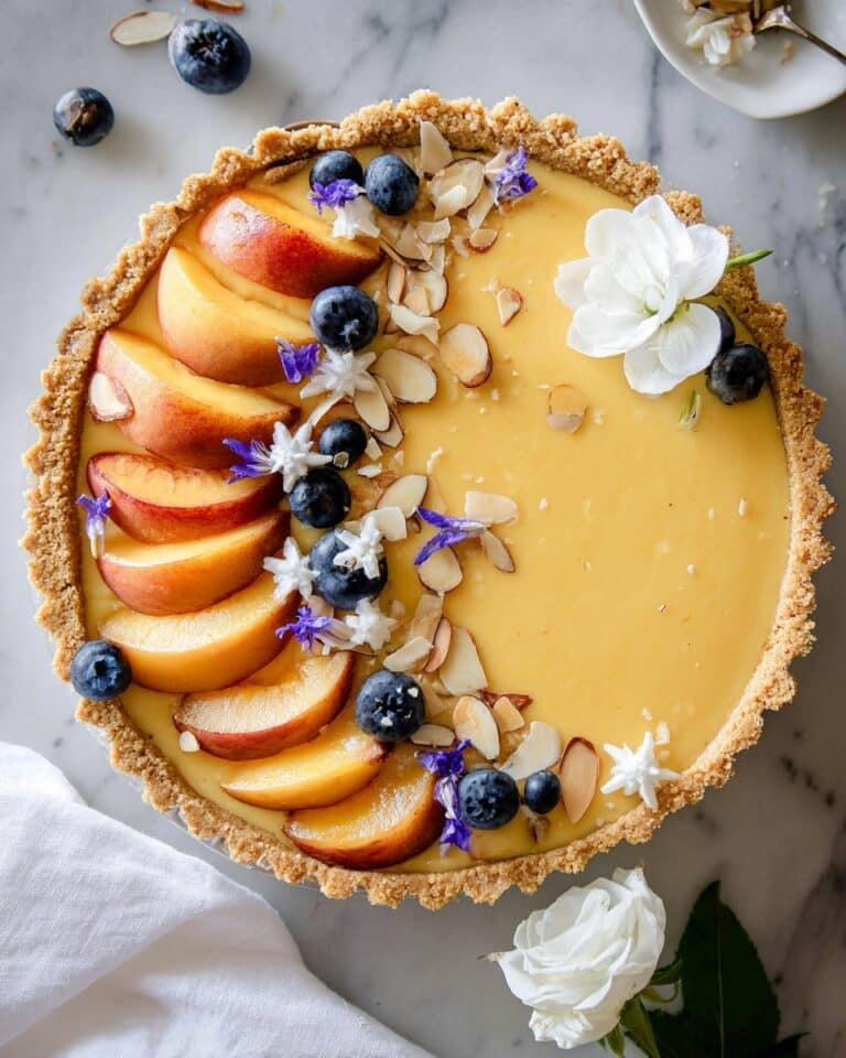 Pretty Peach Tart Recipe