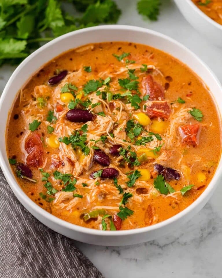 Slow Cooker Chicken Taco Soup Recipe