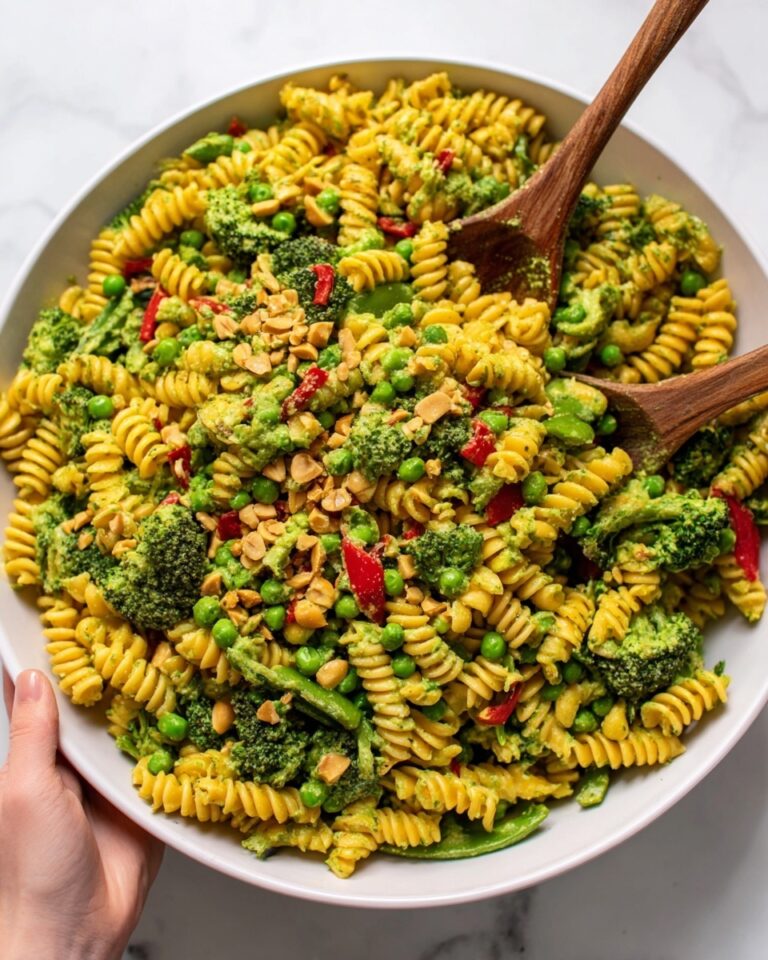 Roasted Broccoli Pasta Salad with Green Peas and Calabrian Chili Recipe
