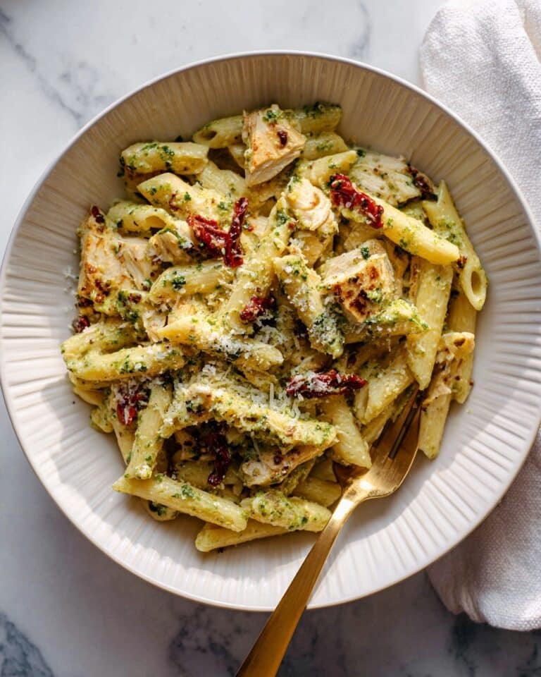 Grilled Chicken Pesto Pasta Bake Recipe