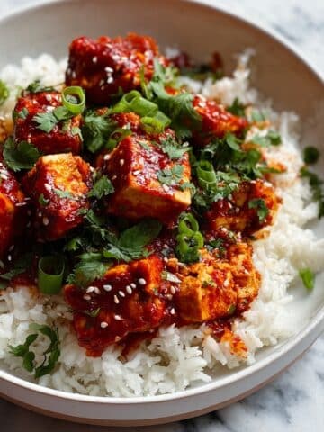Gochujang Tofu Bowls Recipe