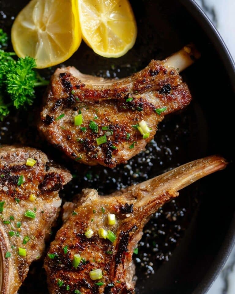 Greek Lemon Herb Lamb Chops Recipe