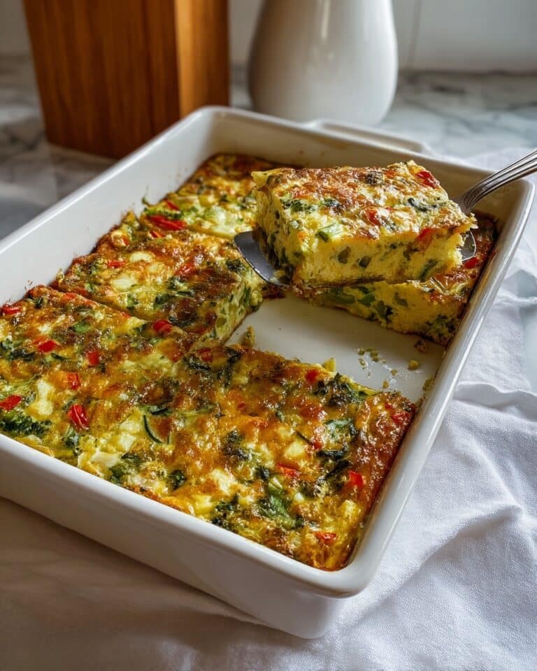 High Protein Veggie Egg Bake Recipe