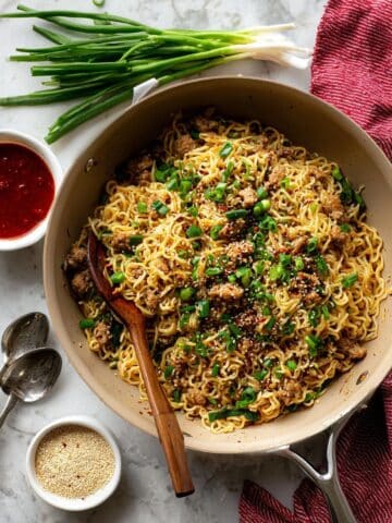 Ground Chicken Sweet Chili Noodles Recipe