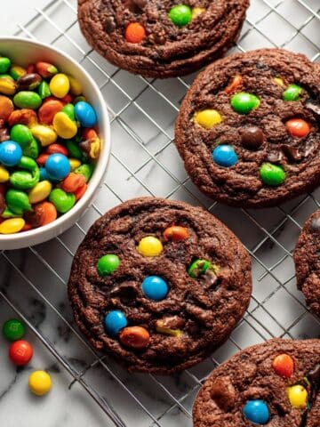 Chocolate M&M Cookies Recipe
