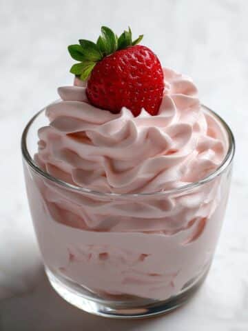 Strawberry Stabilized Whipped Cream Recipe