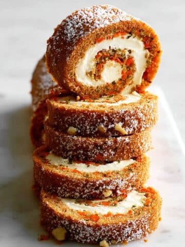 Carrot Cake Roll with Cream Cheese Filling Recipe