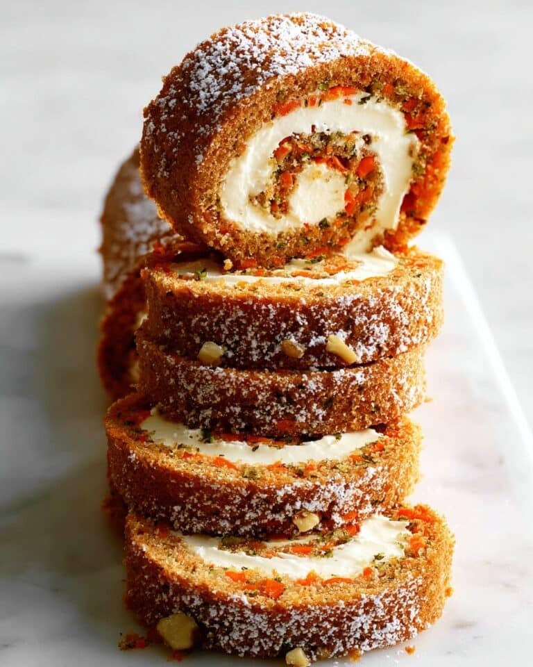 Carrot Cake Roll with Cream Cheese Filling Recipe