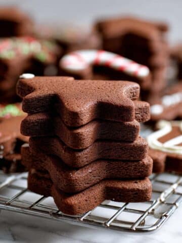 Cut Out Chocolate Sugar Cookies Recipe