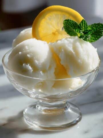 Homemade Lemon Sorbet Recipe