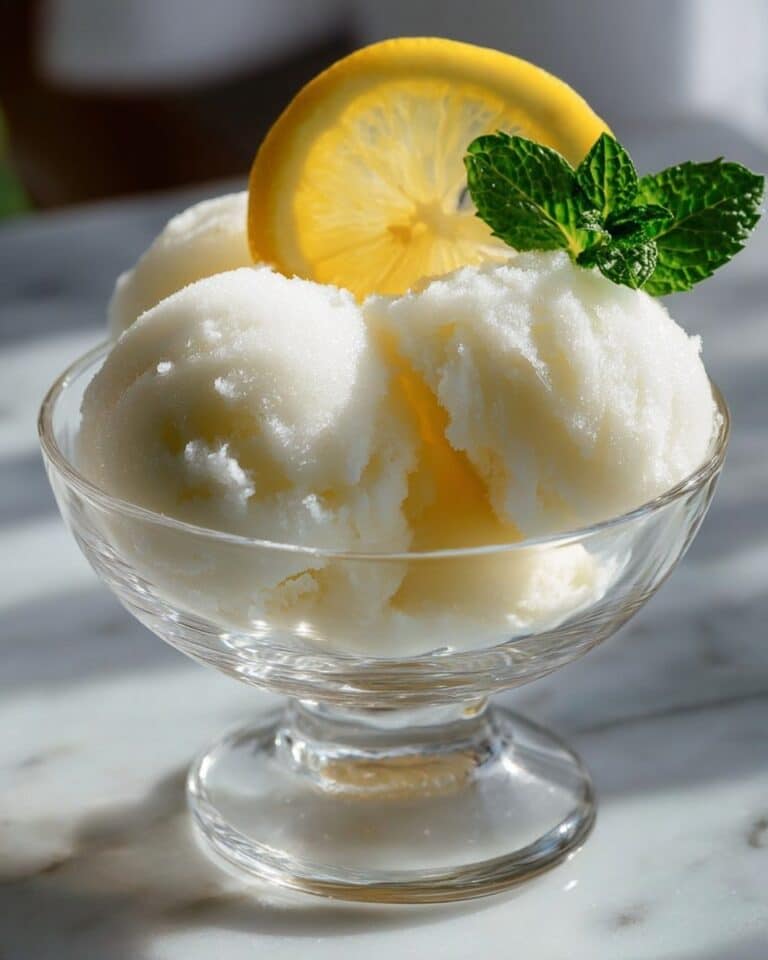Homemade Lemon Sorbet Recipe