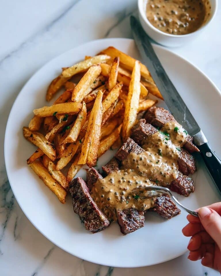 Steak au Poivre with Creamy Pepper Sauce Recipe