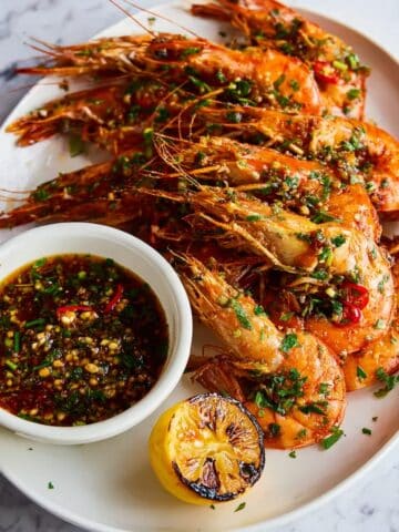 Grilled Garlic Butter Prawns Recipe