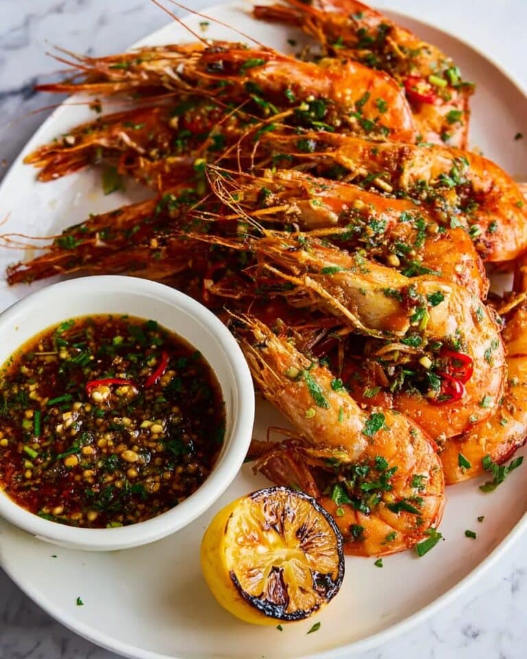 Grilled Garlic Butter Prawns Recipe