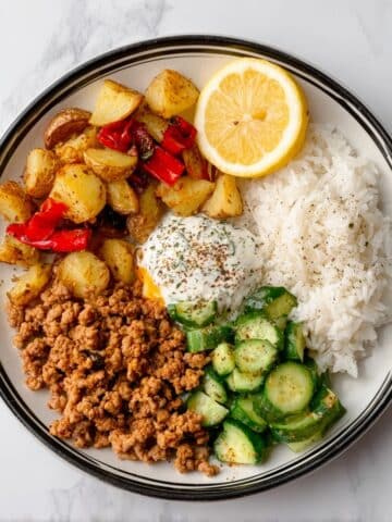 Ground Chicken Shawarma Bowls Recipe