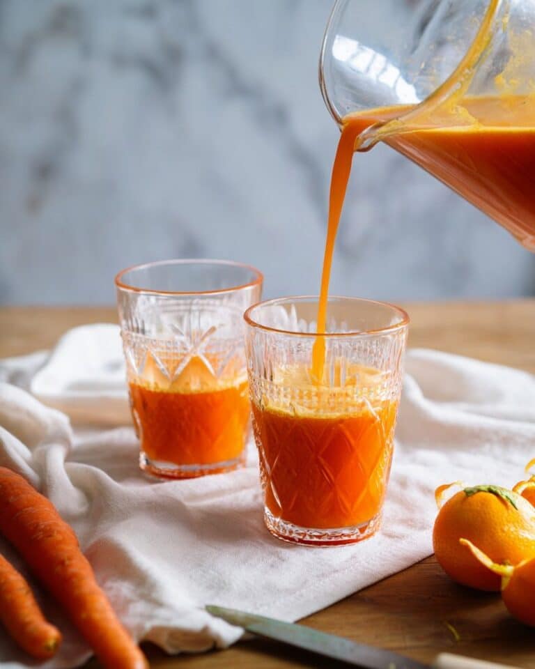 Immune Boosting Orange Carrot Ginger Juice Recipe