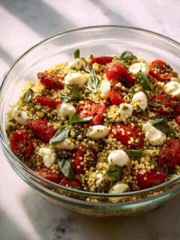 Pesto Caprese Couscous Recipe