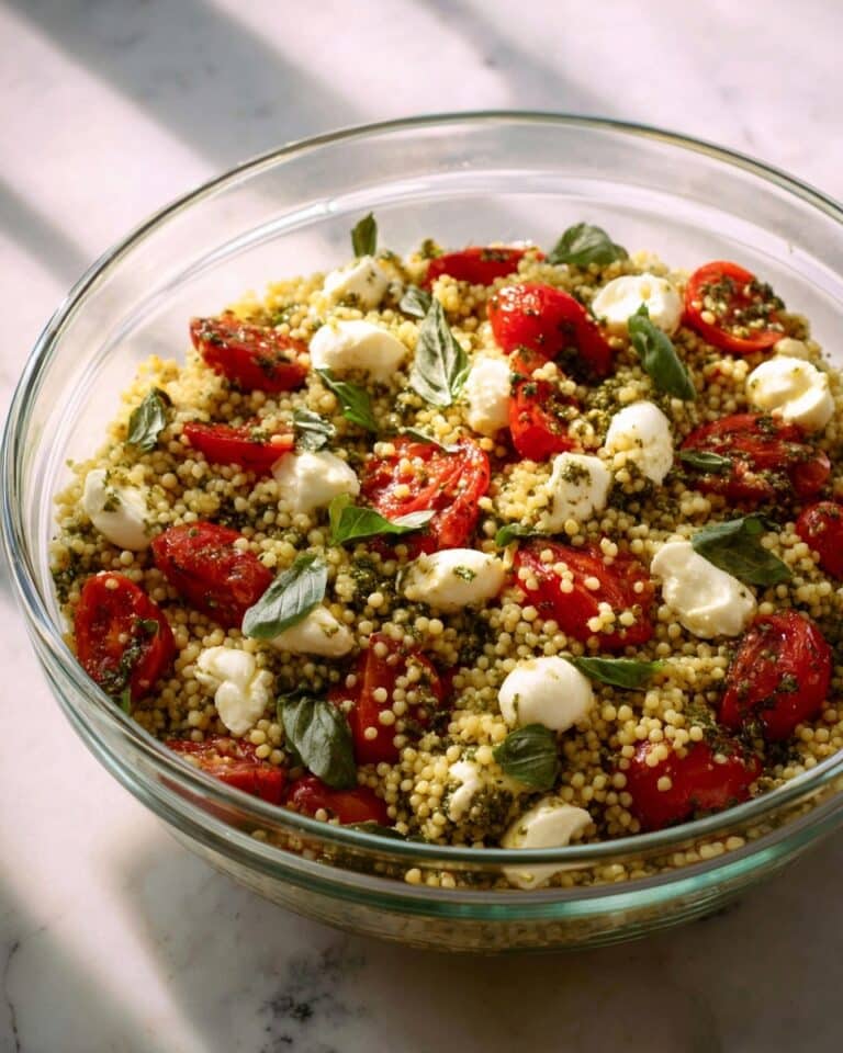 Pesto Caprese Couscous Recipe