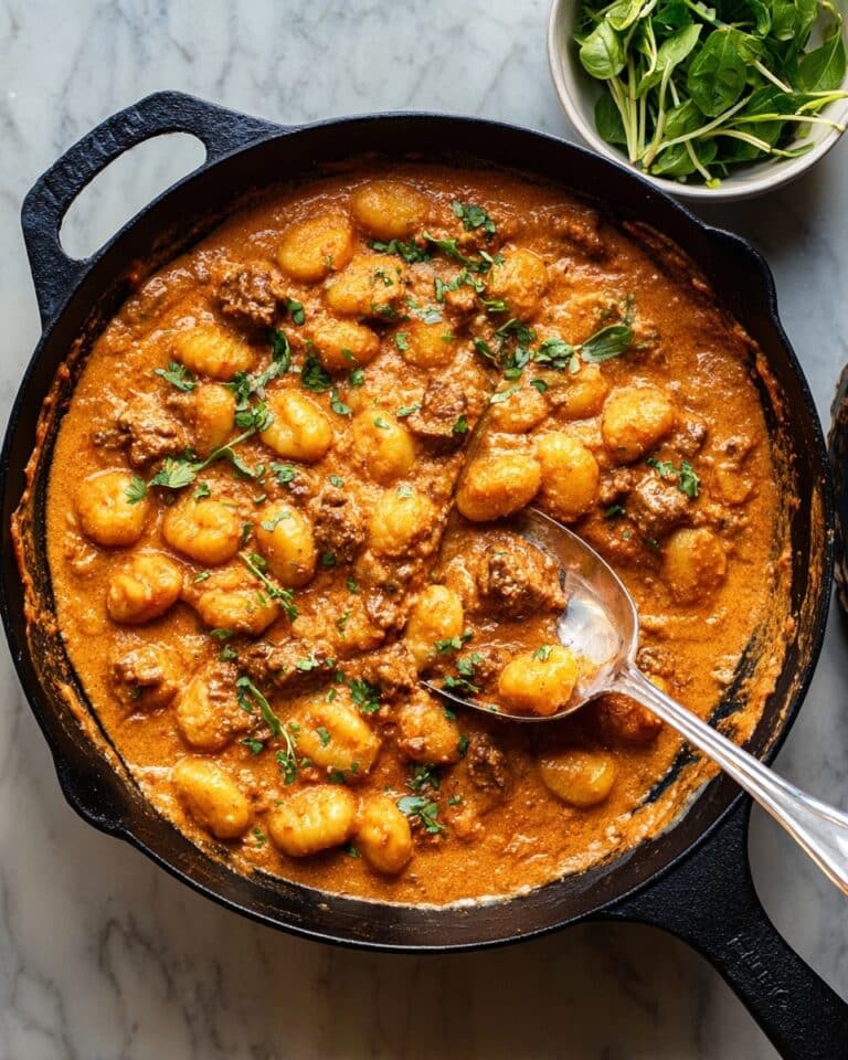 One Pan Vegan Creamy Sausage Gnocchi Recipe