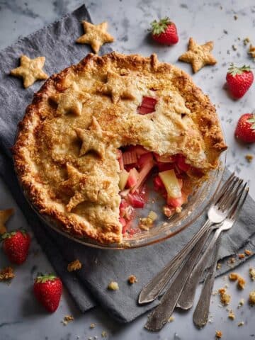 Strawberry-Rhubarb Pie Recipe