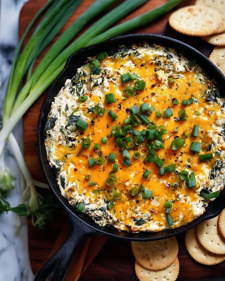 Creamy Baked Double Cheese and Spinach Dip Recipe