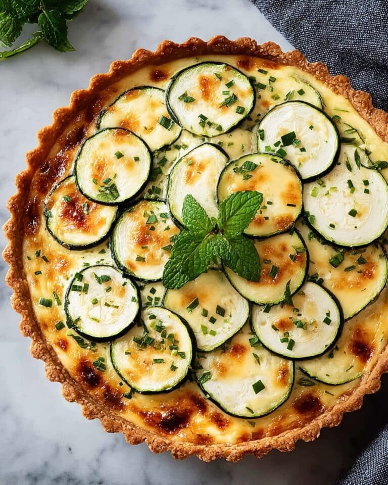 Zucchini Quiche with Feta and Mint Recipe