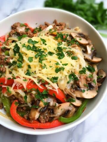 Keto Philly Cheesesteak Protein Bowls Recipe