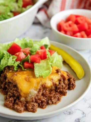 Keto Cheeseburger Casserole Recipe