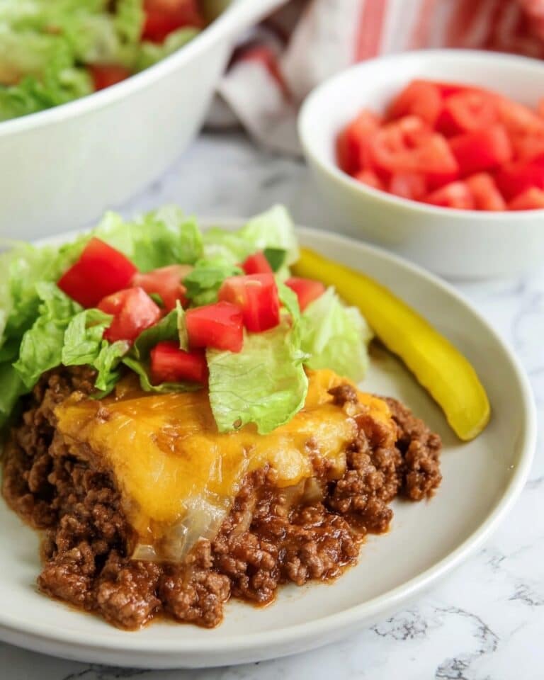 Keto Cheeseburger Casserole Recipe