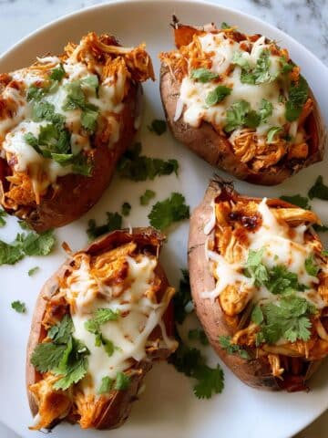 BBQ Chicken Stuffed Sweet Potatoes Recipe
