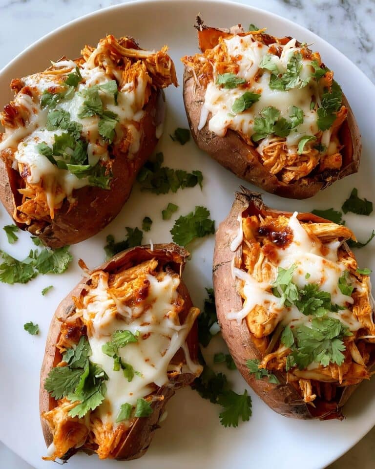 BBQ Chicken Stuffed Sweet Potatoes Recipe