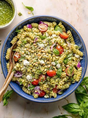 Veggie-Loaded Pesto Pasta Salad Recipe