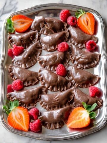 Chocolate Pierogi with Berry and Farmer’s Cheese Filling Recipe