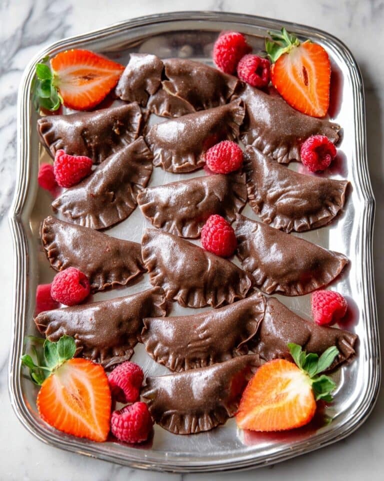 Chocolate Pierogi with Berry and Farmer’s Cheese Filling Recipe