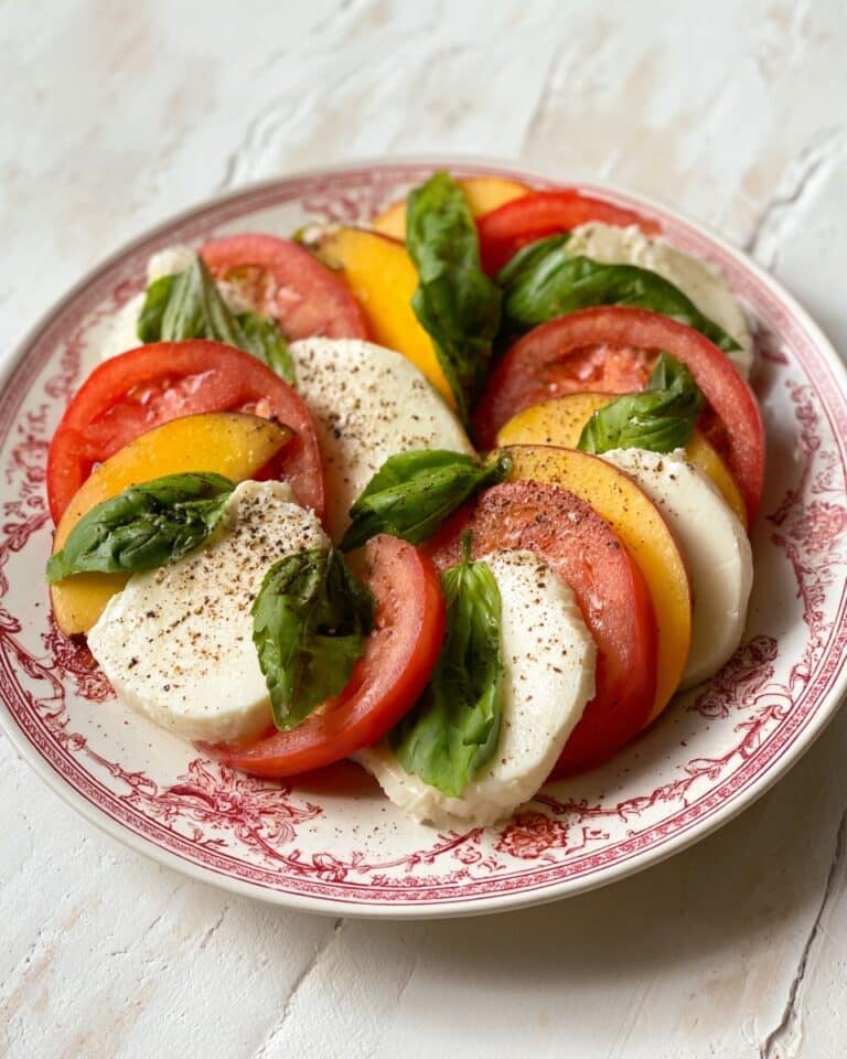 Peach Caprese Salad Recipe