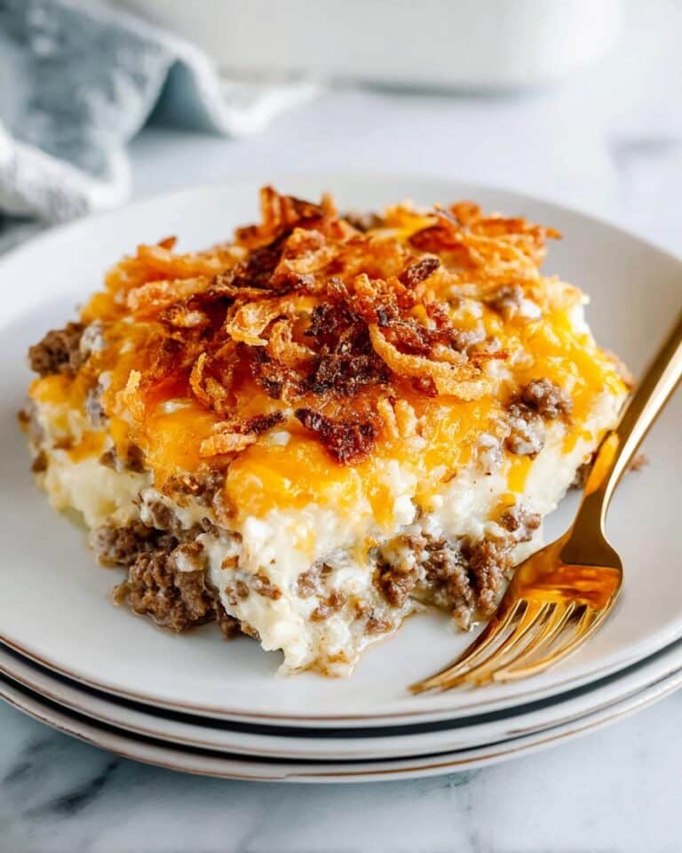 Cheesy Ground Beef Hash Brown Casserole Recipe