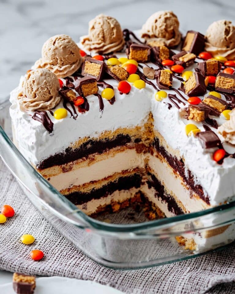 Peanut Butter Ice Cream Sandwich Cake Recipe