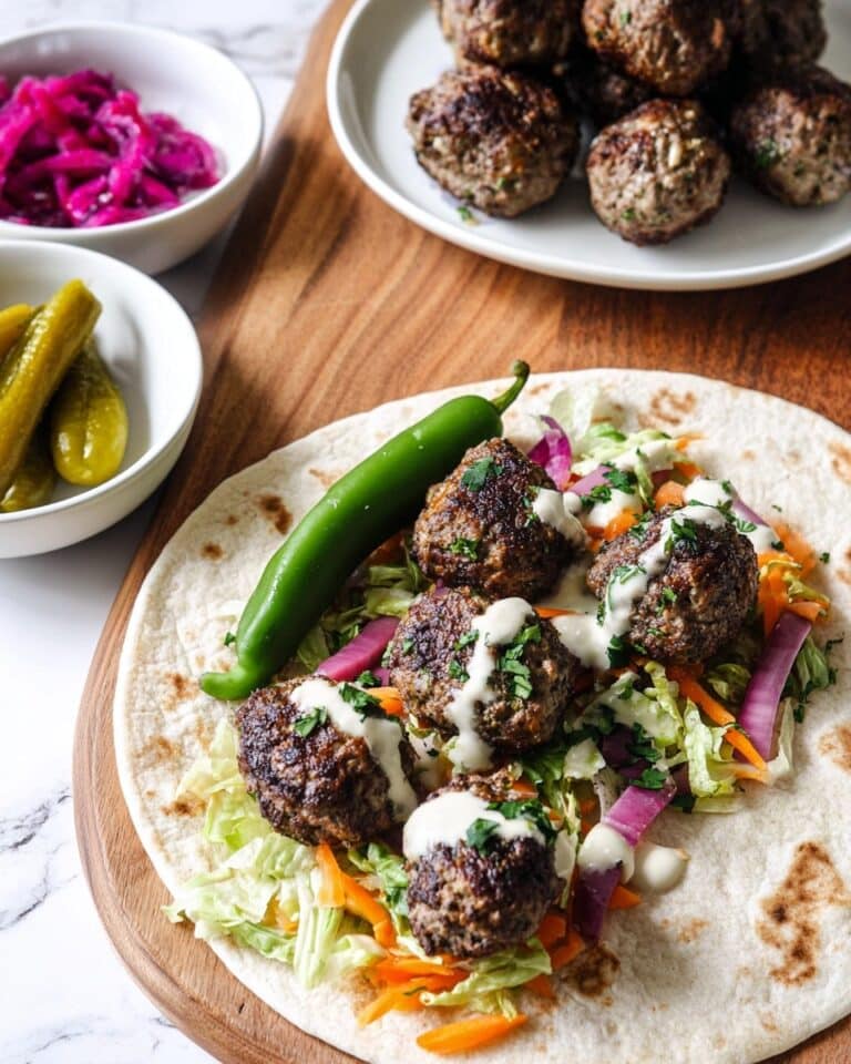 Easy Lamb Kofta Wraps with Yogurt Sauce Recipe