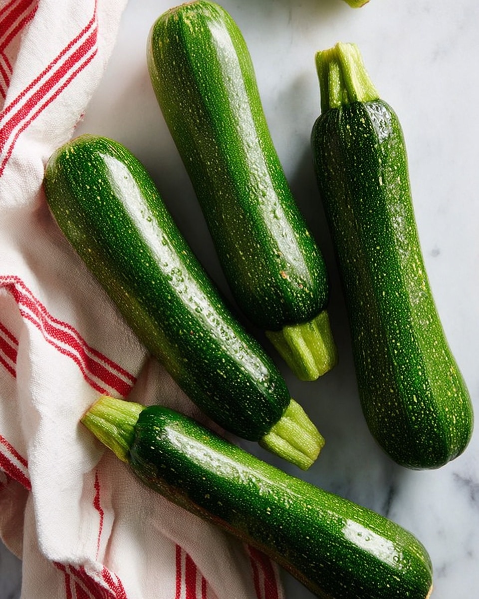 The image shows a white rectangular plate filled with six zucchini boats placed side by side in two rows. Each zucchini boat is hollowed and filled with three visible layers: a base layer of green zucchini skin and pale green flesh, a middle layer of chunky brownish-red meat sauce, and a top layer covered with melted light golden cheese sprinkled with golden brown breadcrumbs and fresh chopped green herbs. The white marbled surface is slightly seen around the plate. photo taken with an iphone --ar 4:5 --v 7